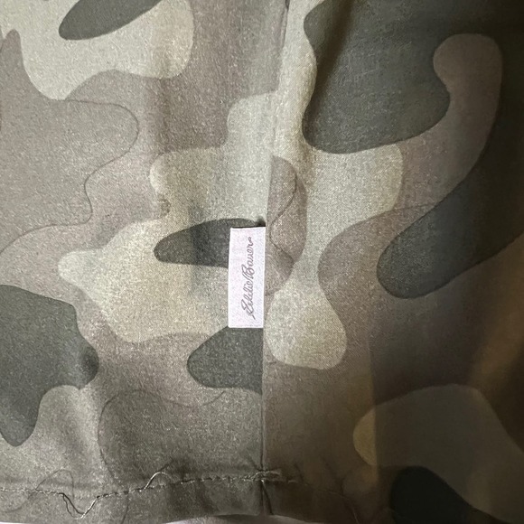 Eddie Bauer Women's Sleeveless Shirt Dress Green Camouflage XS - Picture 3 of 7